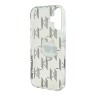 Karl Lagerfeld для iPhone 16 чехол PC/TPU Monogram NFT Choupette Transparent