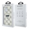 Karl Lagerfeld для iPhone 16 чехол PC/TPU Monogram NFT Choupette Transparent