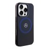 Mercedes для iPhone 16 Pro Max чехол PC/TPU Double layer Bicolor Hard Blue/Black (MagSafe)
