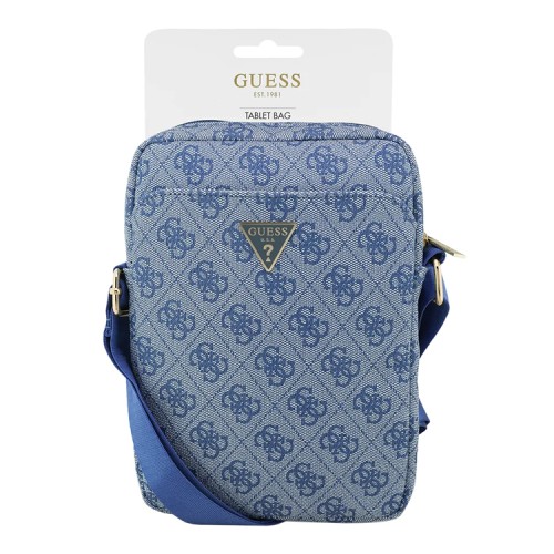 Guess для планшетов 8" сумка 4G Bag with Triangle metal logo Blue