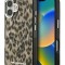Karl Lagerfeld для iPhone 16 чехол PC/TPU Leopard Brown (MagSafe)