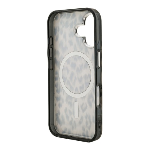 Karl Lagerfeld для iPhone 16 чехол PC/TPU Leopard Brown (MagSafe)