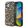 Karl Lagerfeld для iPhone 16 чехол PC/TPU Leopard Brown (MagSafe)