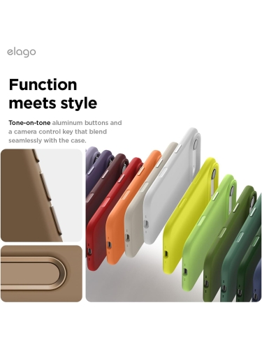 Elago для iPhone Air чехол Magnetic Silicone Brown (MagSafe)