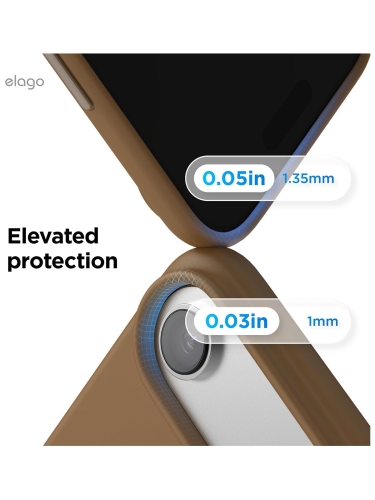 Elago для iPhone Air чехол Magnetic Silicone Brown (MagSafe)