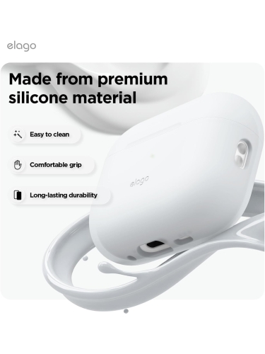 Elago для AirPods Pro 3 чехол Silicone Hang case Nightglow Blue