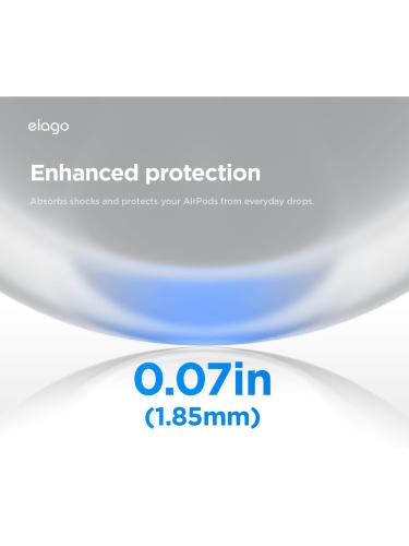Elago для AirPods Pro 3 чехол Silicone Hang case Nightglow Blue