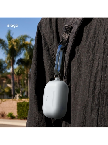 Elago для AirPods Pro 3 чехол Silicone Hang case Nightglow Blue