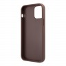Чехол Guess 4G Big metal logo Hard для iPhone 12 | 12 Pro, коричневый