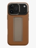 Uniq для iPhone 17 Pro Max чехол Heldro PRO Leatherette + FlexGrip & Camera stand Caramel (MagSafe)