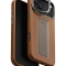 Uniq для iPhone 17 Pro Max чехол Heldro PRO Leatherette + FlexGrip & Camera stand Caramel (MagSafe)