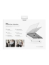 Uniq чехол-накладка для Macbook Air 15 (2023-2025 M2-M4), VERO (Crystal Clear)