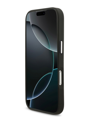 Karl Lagerfeld для iPhone 17 Pro Max чехол Crossbody PU NFT Karl head Metal&Cam Hard +Strap Bk (MagSafe)