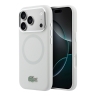 Lacoste для iPhone 17 Pro Max чехол Liquid silicone Lacquer Metal logo & Cam Hard Grey (MagSafe)