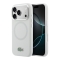 Lacoste для iPhone 17 Pro Max чехол Liquid silicone Lacquer Metal logo & Cam Hard Grey (MagSafe)