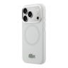 Lacoste для iPhone 17 Pro Max чехол Liquid silicone Lacquer Metal logo & Cam Hard Grey (MagSafe)