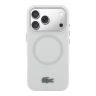 Lacoste для iPhone 17 Pro Max чехол Liquid silicone Lacquer Metal logo & Cam Hard Grey (MagSafe)
