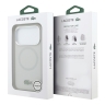 Lacoste для iPhone 17 Pro Max чехол Liquid silicone Lacquer Metal logo & Cam Hard Grey (MagSafe)
