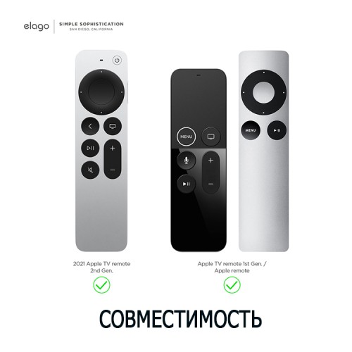 Держатель-крепление Elago Remote Holder Mount для пульта Apple TV (2021), белый