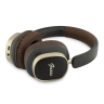 Guess наушники беспроводные накладные Bluetooth HP ENC Rectangle Satined PU Script Metal Logo Brown