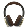 Guess наушники беспроводные накладные Bluetooth HP ENC Rectangle Satined PU Script Metal Logo Brown