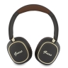 Guess наушники беспроводные накладные Bluetooth HP ENC Rectangle Satined PU Script Metal Logo Brown