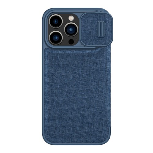 Чехол Nillkin Qin Pro (Cloth) для iPhone 14 Pro Max, Elite Blue