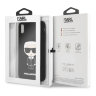 Чехол Karl Lagerfeld Liquid silicone Iconic Karl для iPhone XS Max, черный