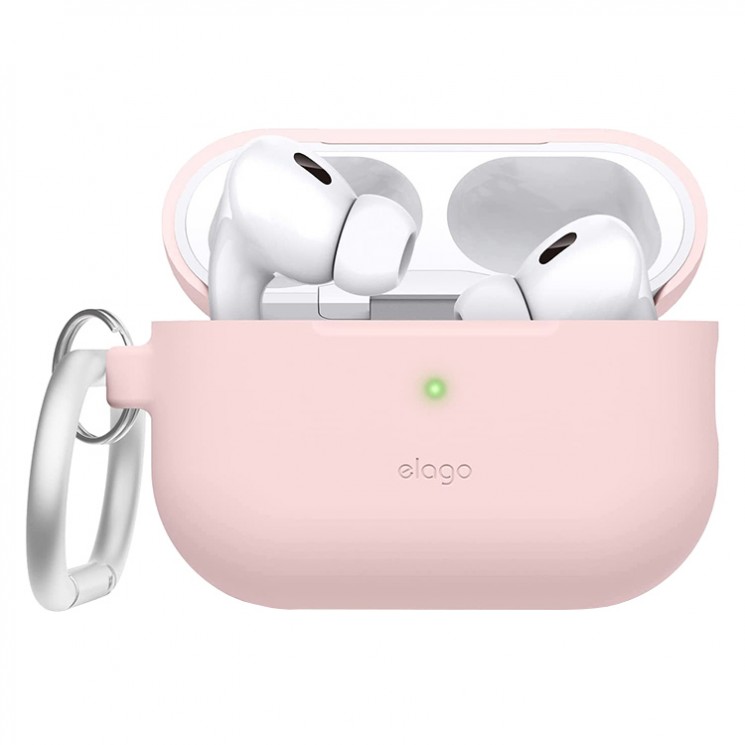 Чехол Elago Silicone Hang case для AirPods Pro 2 (2022), розовый