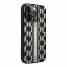Чехол Lagerfeld PU Monogram Vertical logo Hard для iPhone 14 Pro, серый