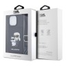 Чехол Lagerfeld Crossbody cardslot PU Saffiano NFT Karl&Choupette Hard для iPhone 14 Pro Max, черный
