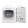 Чехол Guess Glitter flakes Metal logo with charm для Airpods 3 (2021), черный