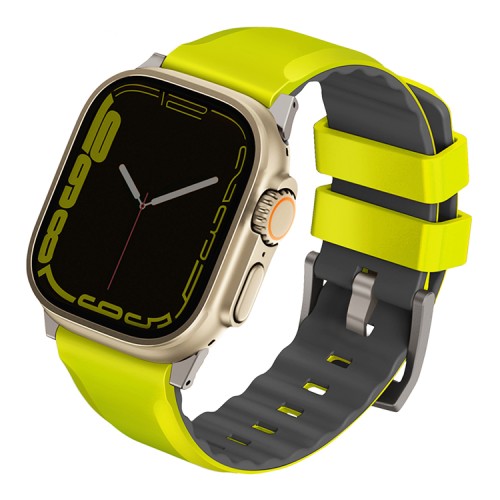 Ремешок Uniq Linus Airosoft silicone для Apple Watch 49-46-45-44 мм, желтый