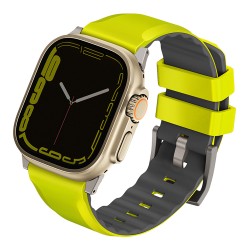 Ремешок Uniq Linus Airosoft silicone для Apple Watch All 42-44-45-49 мм, желтый