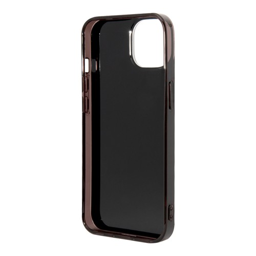 Чехол AMG Double layer Carbon pattern для iPhone 14, черный