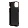 Чехол AMG Double layer Carbon pattern для iPhone 14, черный