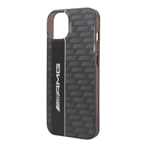 Чехол AMG Double layer Carbon pattern для iPhone 14, черный