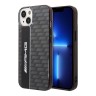Чехол AMG Double layer Carbon pattern для iPhone 14, черный