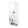 Hello Kitty для iPhone 15 Pro чехол Liquid Glitter Kitty Head Hard Translucent