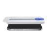 BlueO стекло для iPhone 15 Plus/14 Pro Max, 3D Anti-broken Edge Black (силик. кромка) +installer