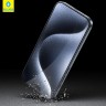 BlueO стекло для iPhone 15 Plus/14 Pro Max, 3D Anti-broken Edge Black (силик. кромка) +installer