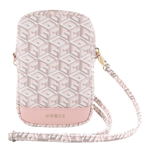 Guess для смартфонов сумка Wallet Zipper Pouch G CUBE Pink