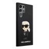 Karl Lagerfeld для Galaxy S24 Ultra чехол Liquid silicone NFT Karl Ikonik Hard Black
