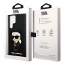 Karl Lagerfeld для Galaxy S24 Ultra чехол Liquid silicone NFT Karl Ikonik Hard Black