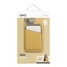 Uniq магнитный бумажник Lyden DS Magnetic FRID-blocking cardholder with Stand Canary Yellow/Flint Grey