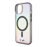 BMW для iPhone 15 чехол M-Collection PC/TPU Printed logo Hard Iridescent (MagSafe)