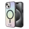 BMW для iPhone 15 чехол M-Collection PC/TPU Printed logo Hard Iridescent (MagSafe)