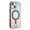 BMW для iPhone 15 чехол M-Collection PC/TPU Printed logo Hard Iridescent (MagSafe)