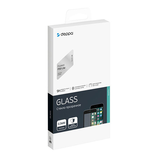 Защитное стекло Deppa Full Glue 3D для Huawei P30 Lite