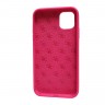 Чехол Guess Silicone collection 4G logo для iPhone 11, фуксия
